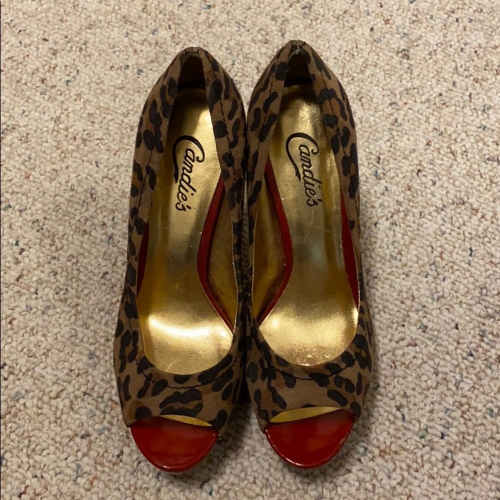 Red and leopard heels
